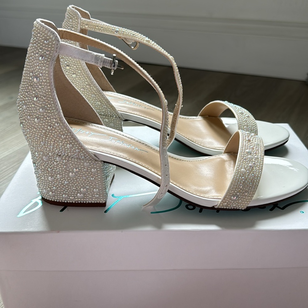 Betsey Johnson sparkly sandals